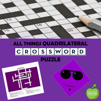 quadrilaterals crossword puzzle