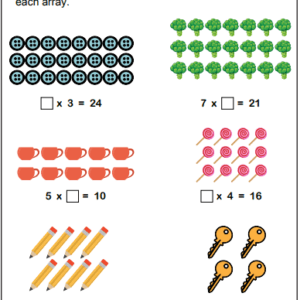 multiplication array worksheets