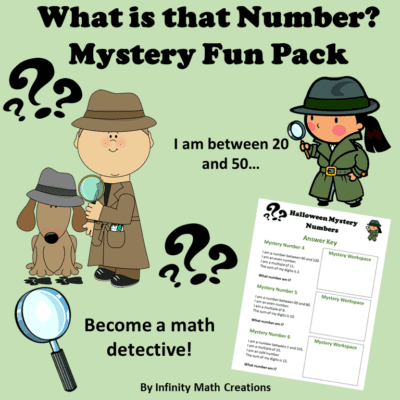 mystery number math activity
