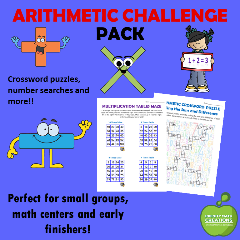 arithmetic challenge pack