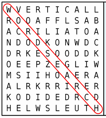 word search sample