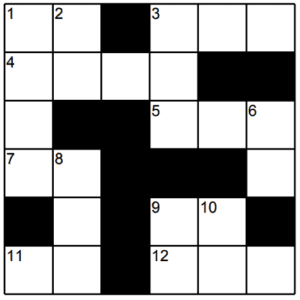 number crossword puzzle