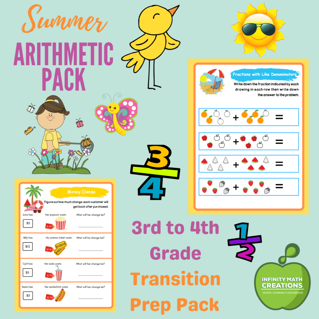 3rd grade summer math packet