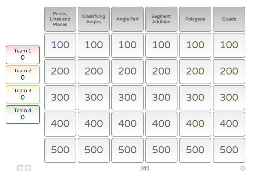 jeopardy Template