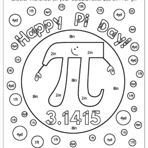 circumference coloring page